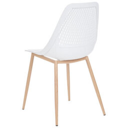 Beliani Set Of 4 Dining Chairs Hazelton White - thumbnail 5