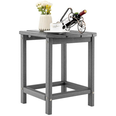 Side Table Indoor Outdoor Garden Patio Hdpe Adirondack Rectangular End Table - image 1