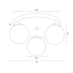 Luminosa Lighting Luminosa Fabio Ceiling Spotlight Clusters White-Brown (Marble Colour), Cream White Ip44 - thumbnail 5