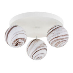 Luminosa Lighting Luminosa Fabio Ceiling Spotlight Clusters White-Brown (Marble Colour), Cream White Ip44 - thumbnail 2