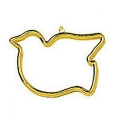 Groves Of Thames Shaped Frames Bird - Frame: Plastic: Bird Shaped: 6 X 9Cm: Gold - Vervaco