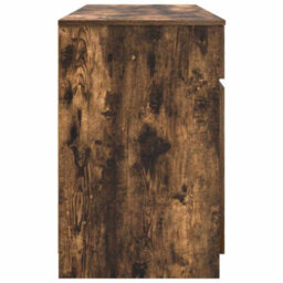 Berkfield Desk Smoked Oak 140X49X76 Cm Engineered Wood - thumbnail 8