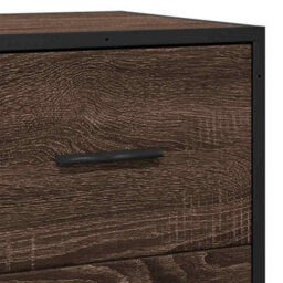 Walplus Sideboard Brown Oak 68X35X76 Cm Engineered Wood And Metal - thumbnail 8