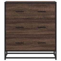 Walplus Sideboard Brown Oak 68X35X76 Cm Engineered Wood And Metal - thumbnail 4