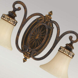 Luminosa Lighting Elstead Drawing Room 2 Light Indoor Wall Light Walnut, E27 - thumbnail 5