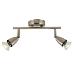 Luminosa Lighting Luminosa 2 Light Spotlight Satin Nickel, Gu10 - thumbnail 3