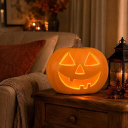 Hallow Scream 35Cm Led Pumpkin Light Up Halloween Jack O Lantern Decoration - thumbnail 2