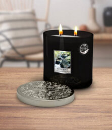Heart and Home Heart & Home River Rock Twin Wick Ellipse Soy Candle - 40 Hours Burn - thumbnail 2