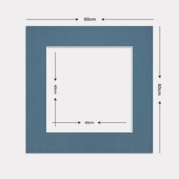 Ak Frames 60X60Cm Pompadour Picture Mounts To Fit 40X40Cm Aperture Size - Mount Board Only (No Frame Included) - thumbnail 3