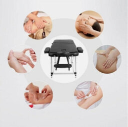 Massage Table 3 Fold Masage Bed Alumium Alloy Massage Couch Portable Salon Bed - thumbnail 7