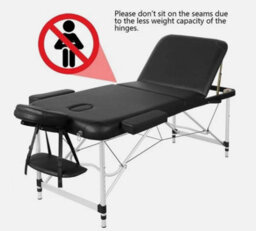 Massage Table 3 Fold Masage Bed Alumium Alloy Massage Couch Portable Salon Bed - thumbnail 5