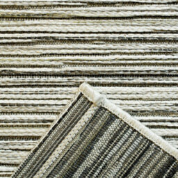 Cream Striped Outdoor Rug, Striped Stain-Resistant Rug For Patio, Garden, Deck, 5mm Modern Outdoor Rug-200Cm X 290Cm - thumbnail 6