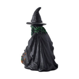 Living And Home Light Up Witch Cauldron Figurine Resin For Halloween Party Tabletop Haunted House Decor - thumbnail 4