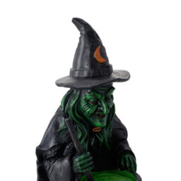 Living And Home Light Up Witch Cauldron Figurine Resin For Halloween Party Tabletop Haunted House Decor - thumbnail 5