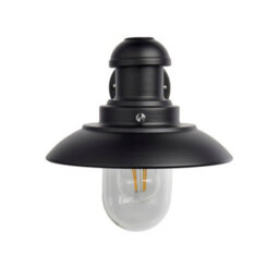 Anson Lighting Konig Outdoor Wall Light Finished In Matt Black And Clear Glass - thumbnail 6