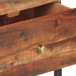 Berkfield Industrial Bedside Table 40X30X50 Cm Rough Acacia Wood - thumbnail 5