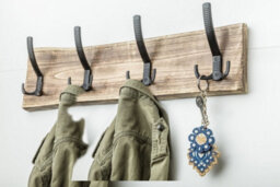 B2C Coat Hat Hooks Twin Robe Door Dress Bathroom Towel Bag Wall Hanger Satin Wz-A0 - thumbnail 2