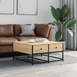 Berkfield Coffee Table Sonoma Oak 80X80X40 Cm Engineered Wood - thumbnail 1