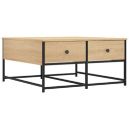 Berkfield Coffee Table Sonoma Oak 80X80X40 Cm Engineered Wood - thumbnail 2