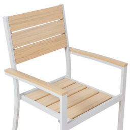 Beliani Set Of 4 Garden Chairs Prato Beige - thumbnail 8