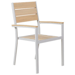Beliani Set Of 4 Garden Chairs Prato Beige - thumbnail 4