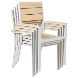Beliani Set Of 4 Garden Chairs Prato Beige - thumbnail 7