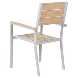 Beliani Set Of 4 Garden Chairs Prato Beige - thumbnail 6