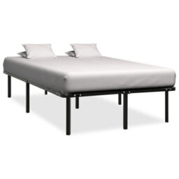 Berkfield Bed Frame Black Metal 180X200 Cm 6Ft Super King - thumbnail 1