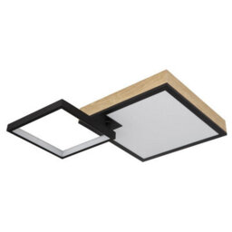 Luminosa Lighting Luminosa Jacky 60X41Cm Integrated Led Semi Flush Ceiling Light Matt Black 2X Led Dimmable 2700-6500K Remote Control - thumbnail 2