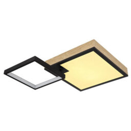 Luminosa Lighting Luminosa Jacky 60X41Cm Integrated Led Semi Flush Ceiling Light Matt Black 2X Led Dimmable 2700-6500K Remote Control - thumbnail 5