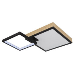 Luminosa Lighting Luminosa Jacky 60X41Cm Integrated Led Semi Flush Ceiling Light Matt Black 2X Led Dimmable 2700-6500K Remote Control - thumbnail 7