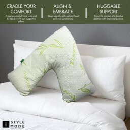 istyle mode V Shape Memory Foam Bamboo Pillow - thumbnail 4