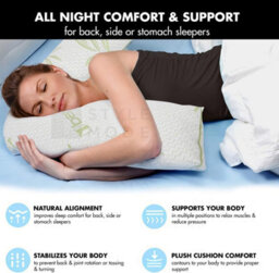 istyle mode V Shape Memory Foam Bamboo Pillow - thumbnail 7