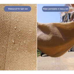 Beige 200X600Cm Rectangular Shade Sail Uv Resistant With Eyelets - thumbnail 6