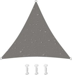 Grey 4X4X4M Triangular Shade Sail 95% Uv Protection - thumbnail 1