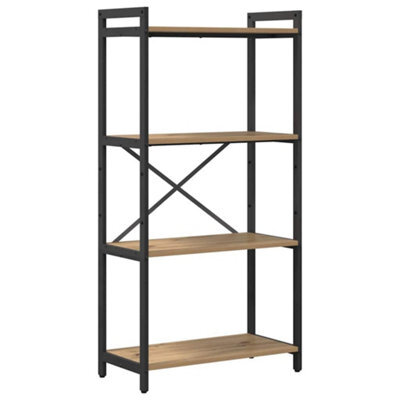 Berkfield Modern Bookcase Artisan Oak 60 X 30 X 118 Cm Engineered Wood - image 1