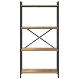 Berkfield Modern Bookcase Artisan Oak 60 X 30 X 118 Cm Engineered Wood - thumbnail 5