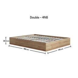 Molle Wooden Ottoman Storage Bed Frame - Double 4Ft6 - thumbnail 5