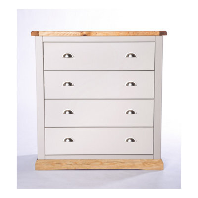 Cabinet Bits Bomporto 4 Drawer Chest Of Drawers Chrome Cup Handle - image 1