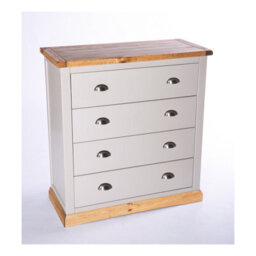 Cabinet Bits Bomporto 4 Drawer Chest Of Drawers Chrome Cup Handle - thumbnail 2