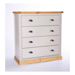 Cabinet Bits Bomporto 4 Drawer Chest Of Drawers Chrome Cup Handle - thumbnail 3