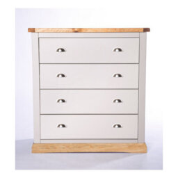 Cabinet Bits Bomporto 4 Drawer Chest Of Drawers Chrome Cup Handle - thumbnail 1