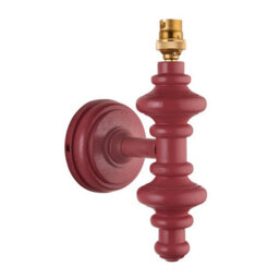 Loops Trendy Dimmable Satin Pink Clay Wall Light - Elegant Wooden Sconce For Home Decor