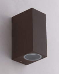 Luminosa Lighting Luminosa Qubo Outdoor 2 Light Up Down Light Corten, Ip54 15.1X9.3X6.7Cm - thumbnail 2