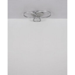 Luminosa Lighting Luminosa Mary 3 Ring Integrated Led Semi Flush Ceiling Light Silver Colored Matt 3X Led Dimmable 2700-6500K Remote Control Timer - thumbnail 6