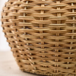 Dibor Traditional Rattan Pot Bellied Home Decor Flower Vase - thumbnail 4