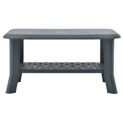 Berkfield Durable Coffee Table Green 90X60X46 Cm Plastic - image 1