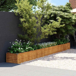 Berkfield Durable Garden Raised Bed 482X50X36 Cm Corten Steel - thumbnail 2