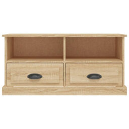 Berkfield Durable Tv Cabinet Sonoma Oak 93X35.5X45 Cm Engineered Wood - thumbnail 6