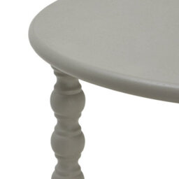 Wyld Haus Thui Grey Round Wooden Side Table With Bottom Shelf, 600mm H X 450mm Diameter - thumbnail 3